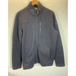 Smartwool Men’s Full Zip Dark Navy Hudson Trail Fleece Jacket size M Merino Wool
